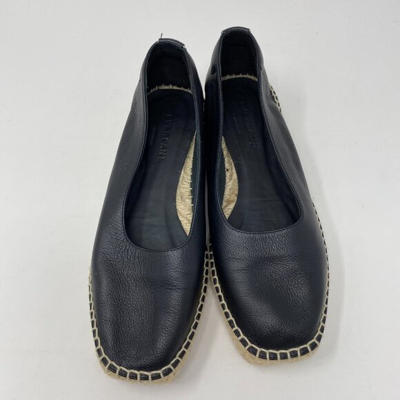 everlane espadrille leather low wedge slip on flats (worn once) - Picture 2 of 7
